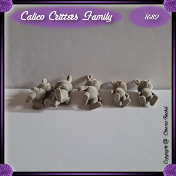 Grey Babblebrook Rabbit Family - Picture 5 of 8